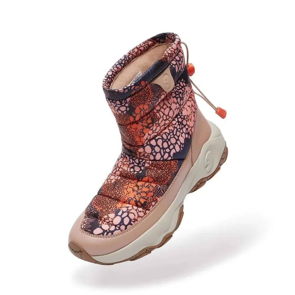 UIN Women's Snow Boots Walking Casual Travel Shoes(Spread Yellow Cazorla) 133
